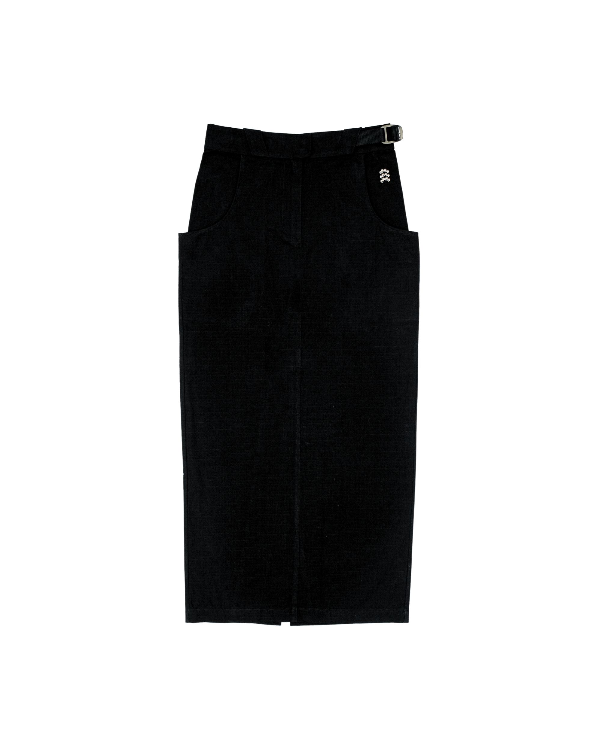 Cotton Ripstop Cargo Maxi Skirt