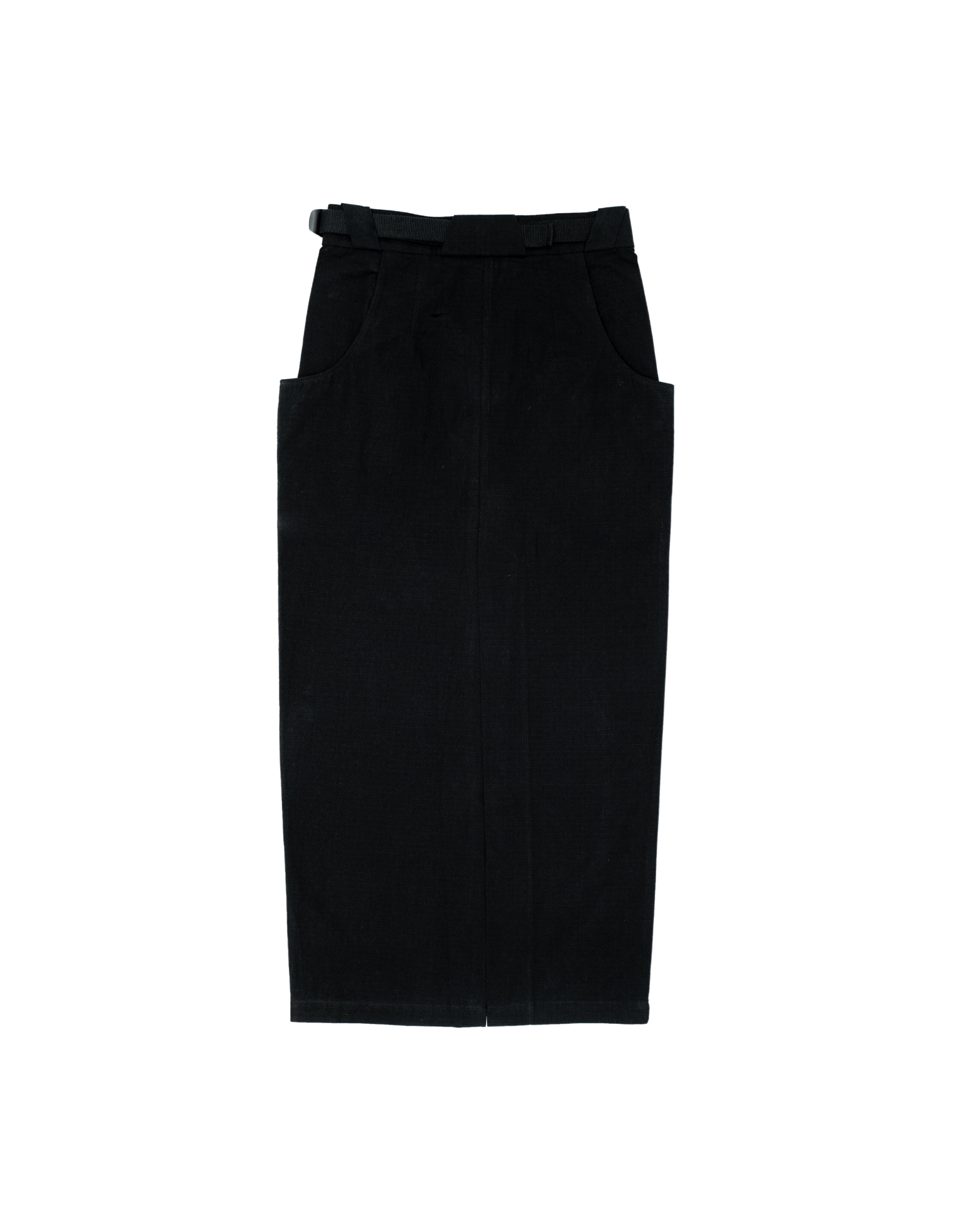 Cotton Ripstop Cargo Maxi Skirt