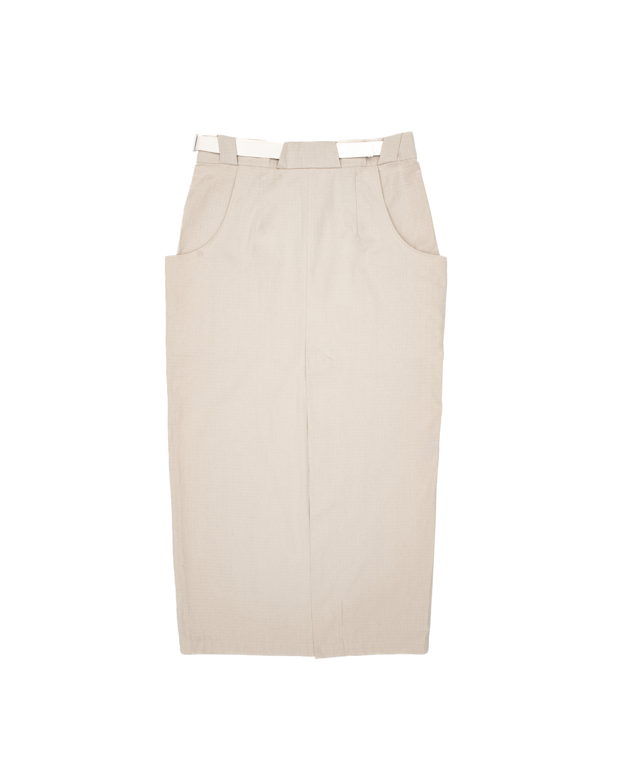 Cotton Ripstop Cargo Maxi Skirt