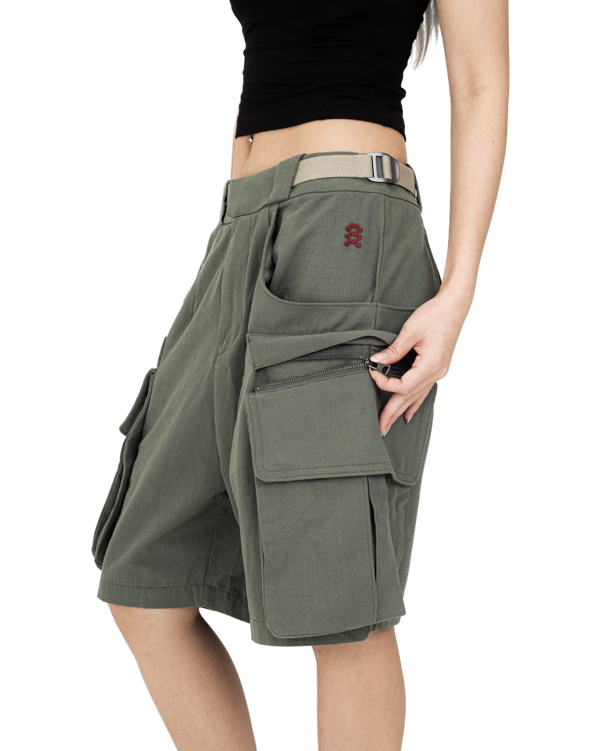 Cotton Ripstop Cargo Shorts