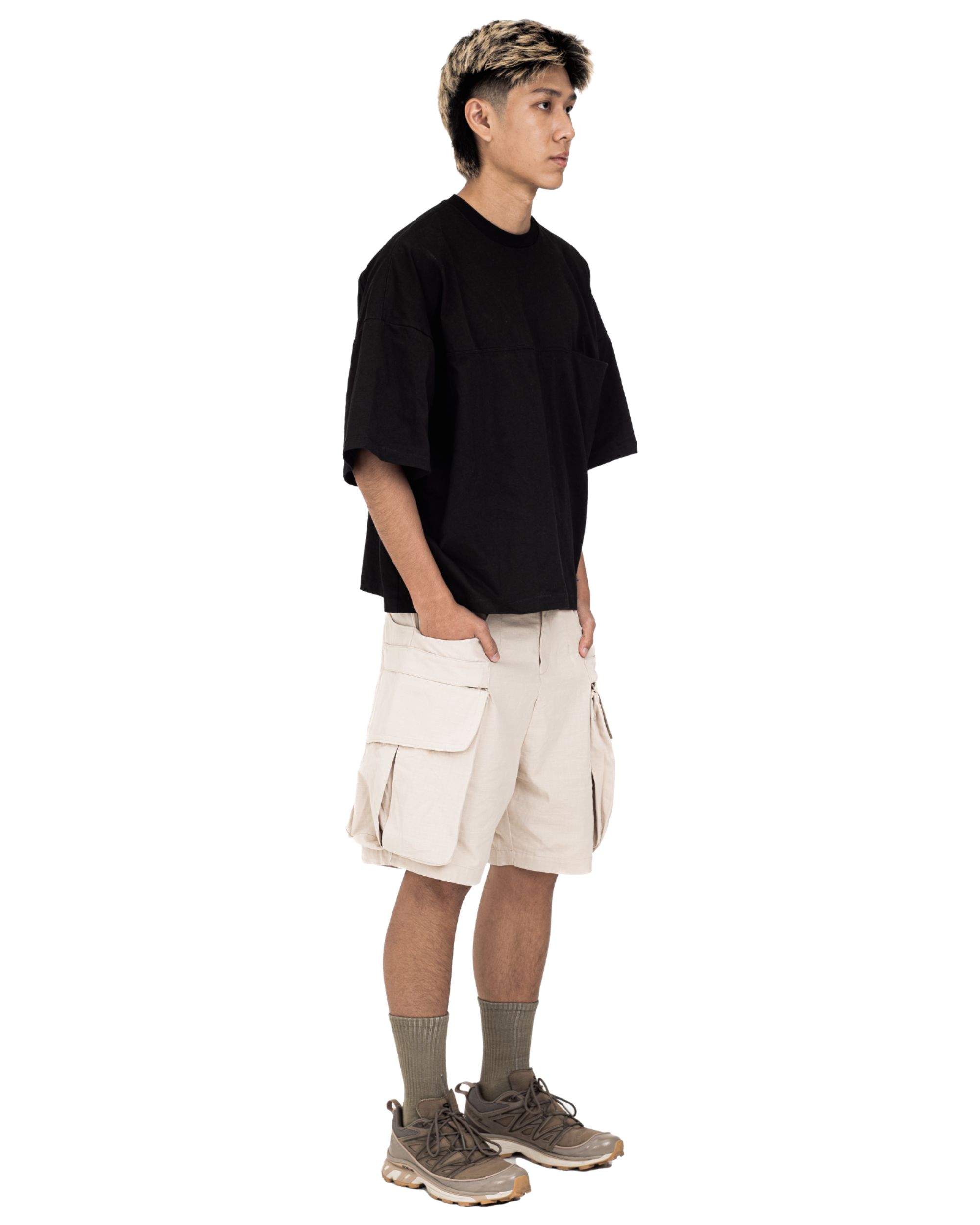 Cotton Ripstop Cargo Shorts