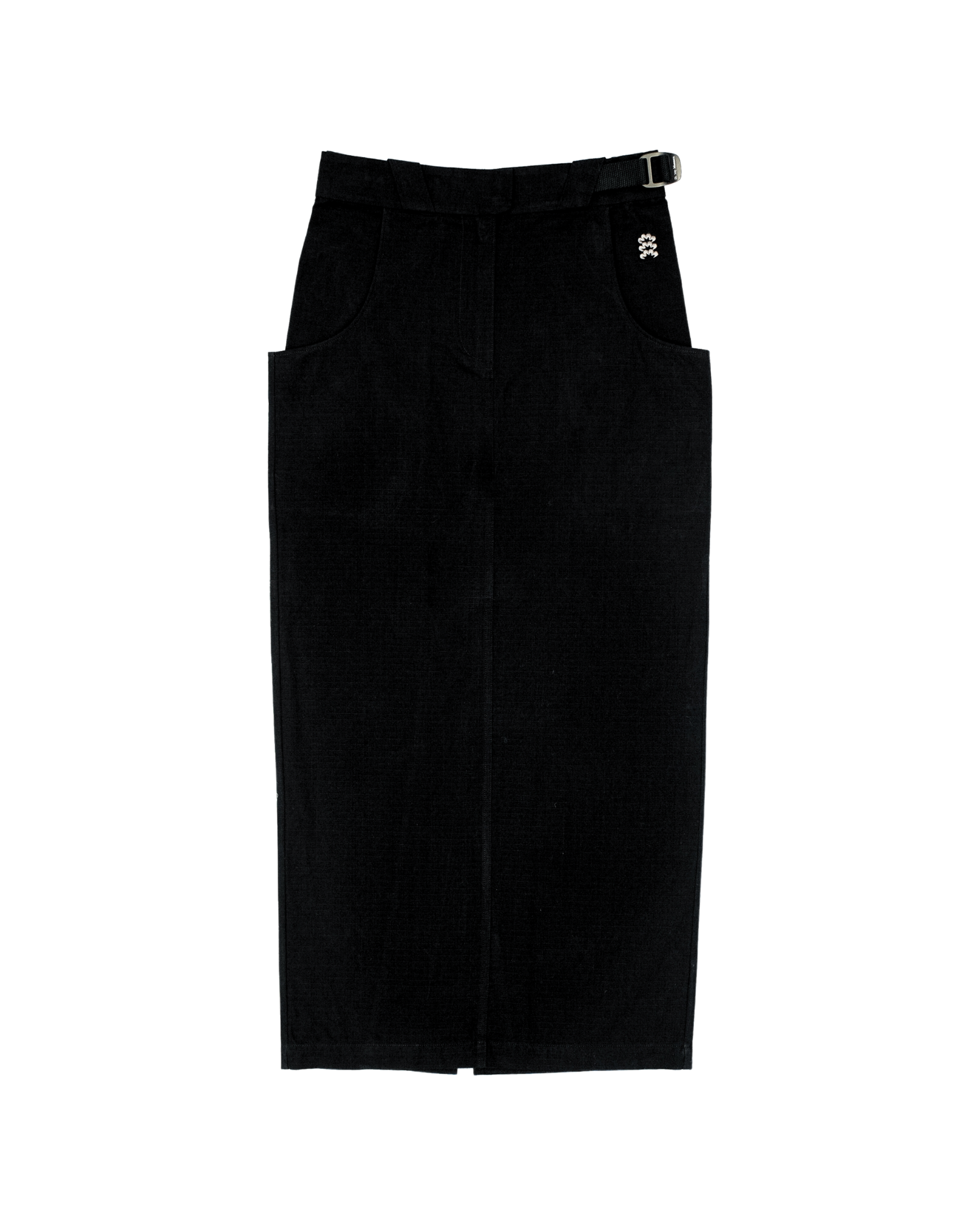 Cotton Ripstop Cargo Maxi Skirt