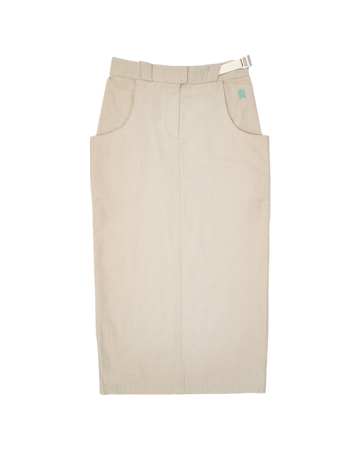 Cotton Ripstop Cargo Maxi Skirt