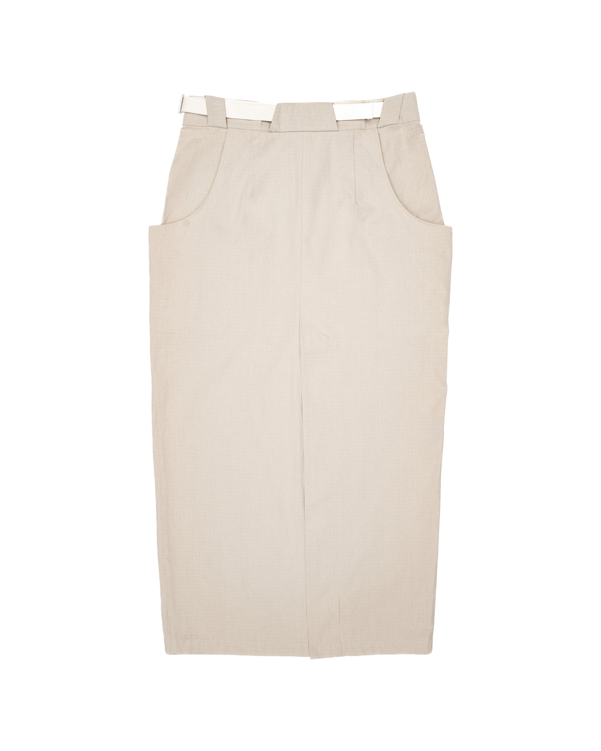 Cotton Ripstop Cargo Maxi Skirt