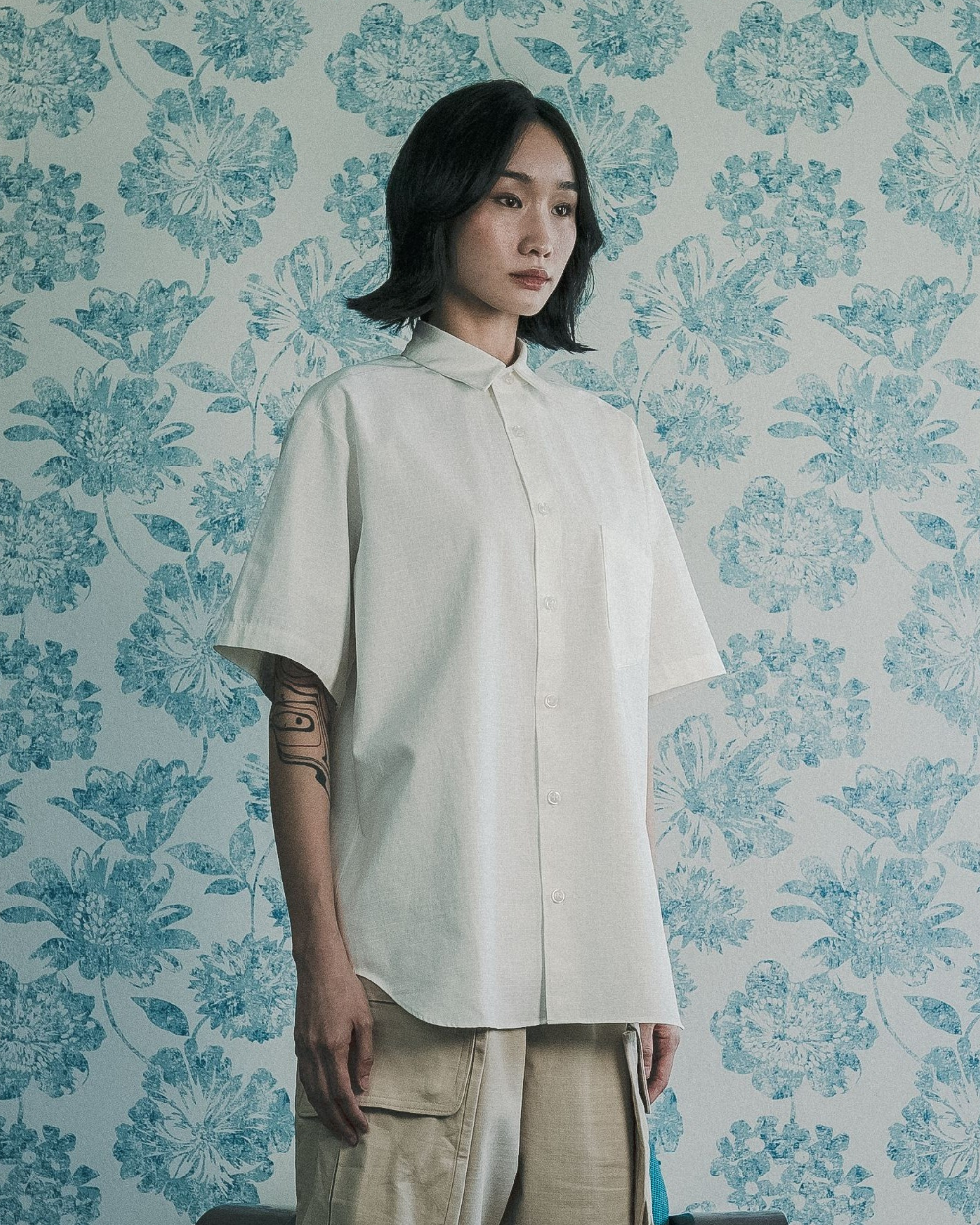 Casual Shirt in Cotton Ripstop