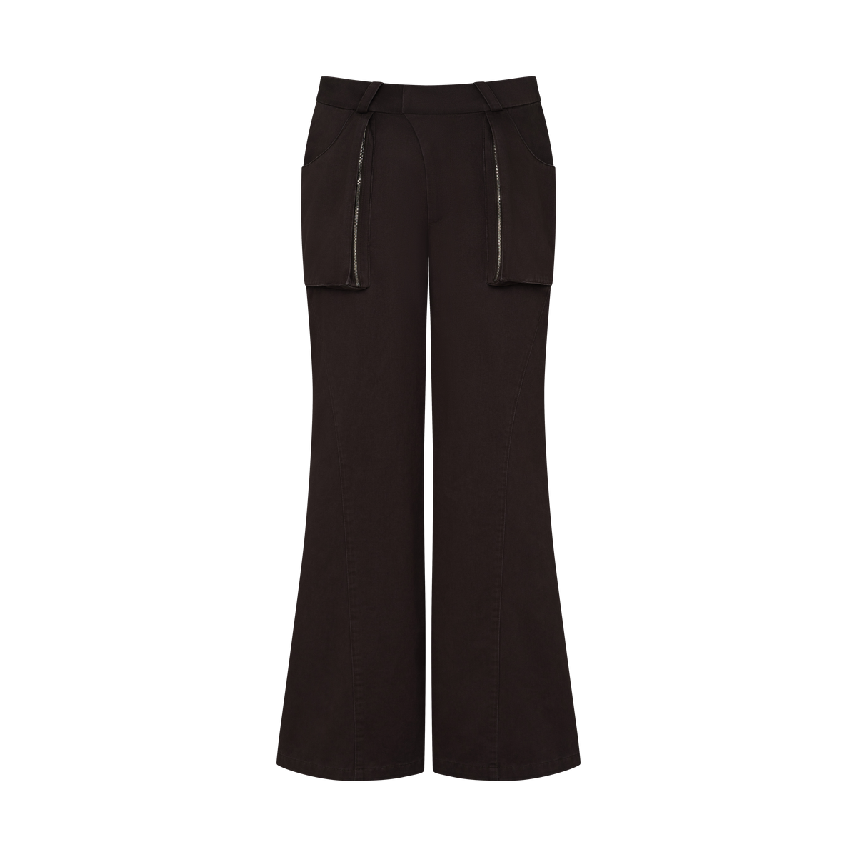 Aris Cargo Pants in Brown, flat lay, back