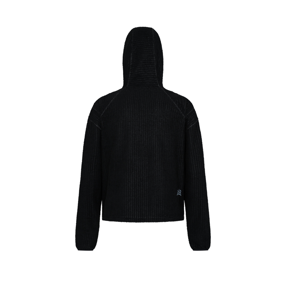 Kyne THERMOLITE® Balaclava Fleece in Black, flat lay, back