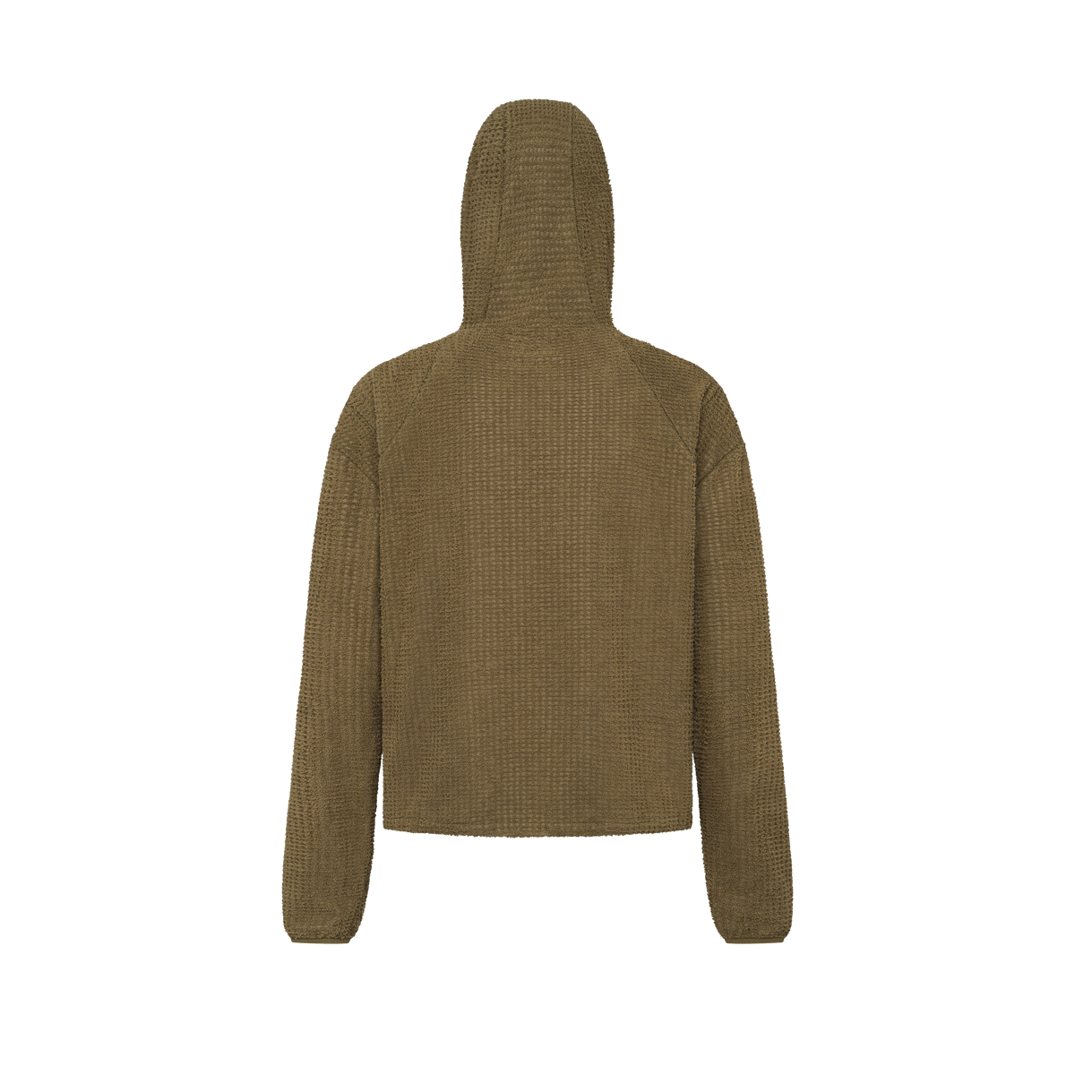 Kyne THERMOLITE® Balaclava Fleece in Camel Khaki, flat lay, back