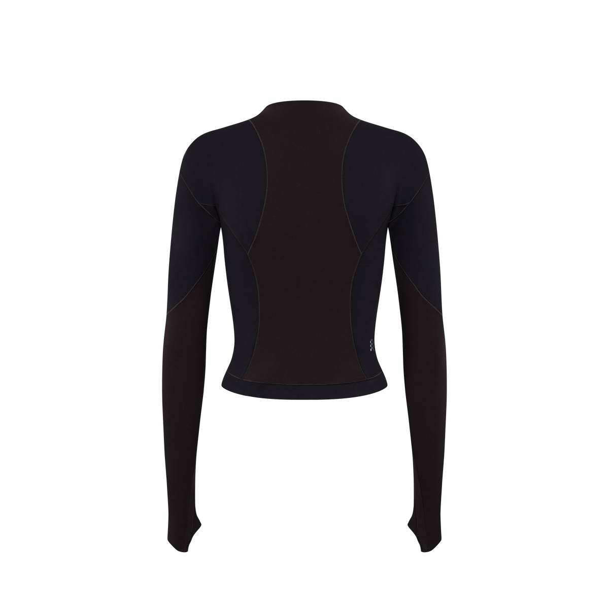 Mora Active Top in Dark Brown, flat lay, back