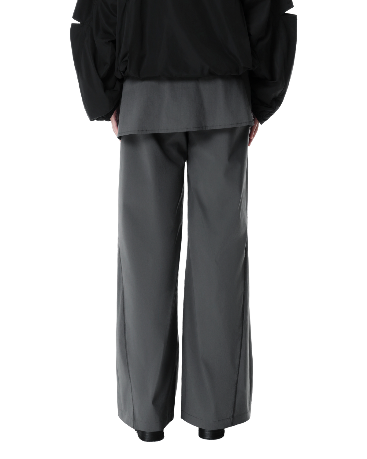 Neo Skort Pants in Grey, back view on model