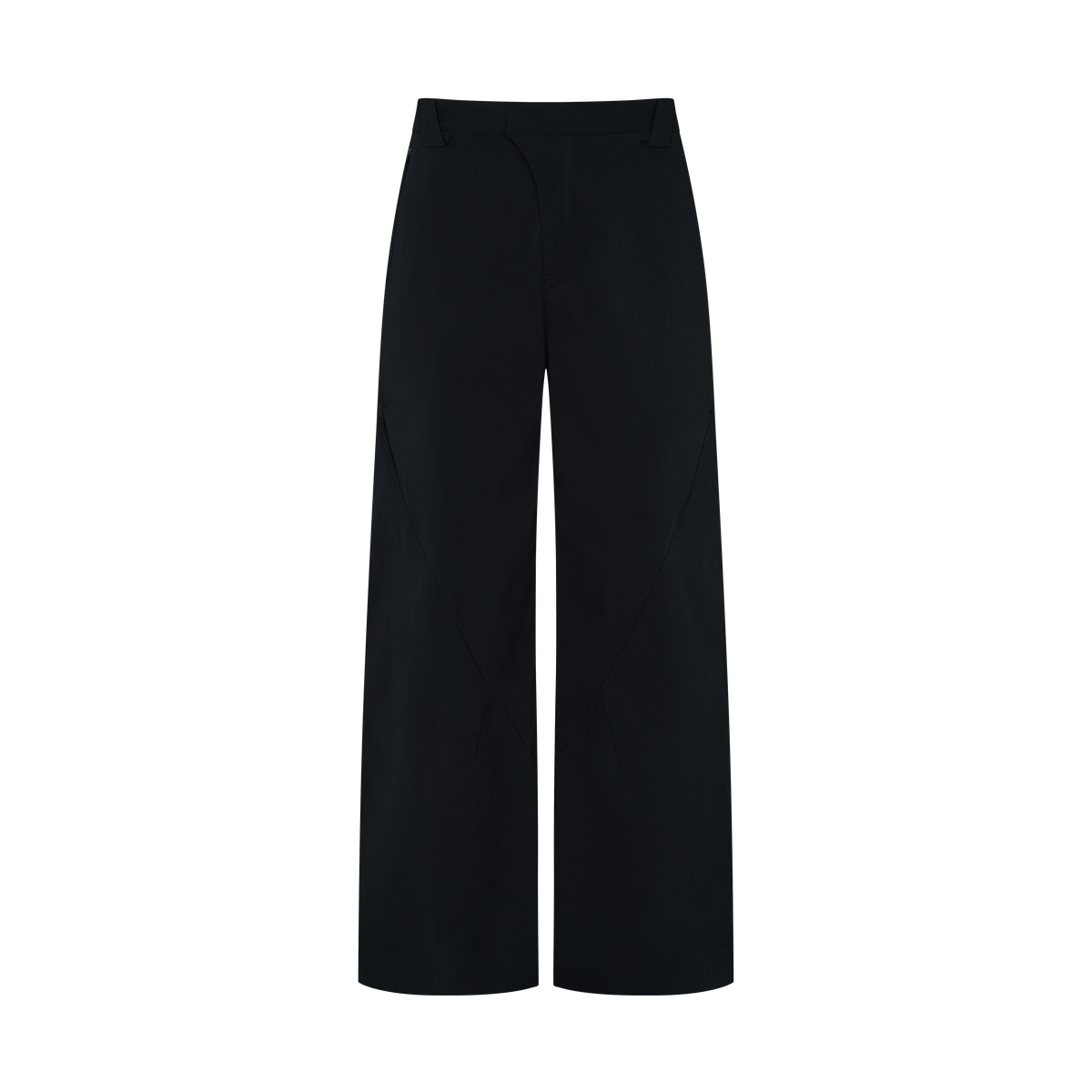 Osse Technical Pants in Black, flat lay, front
