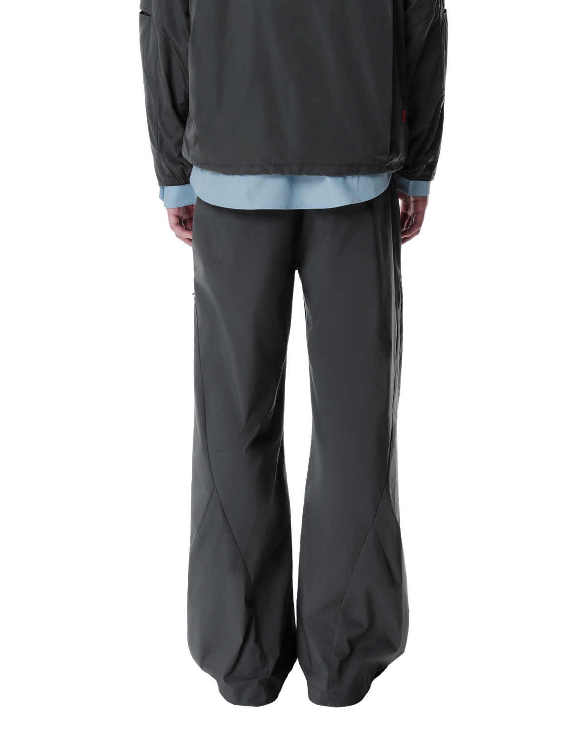 Osse Technical Pants in Grey, back view on model