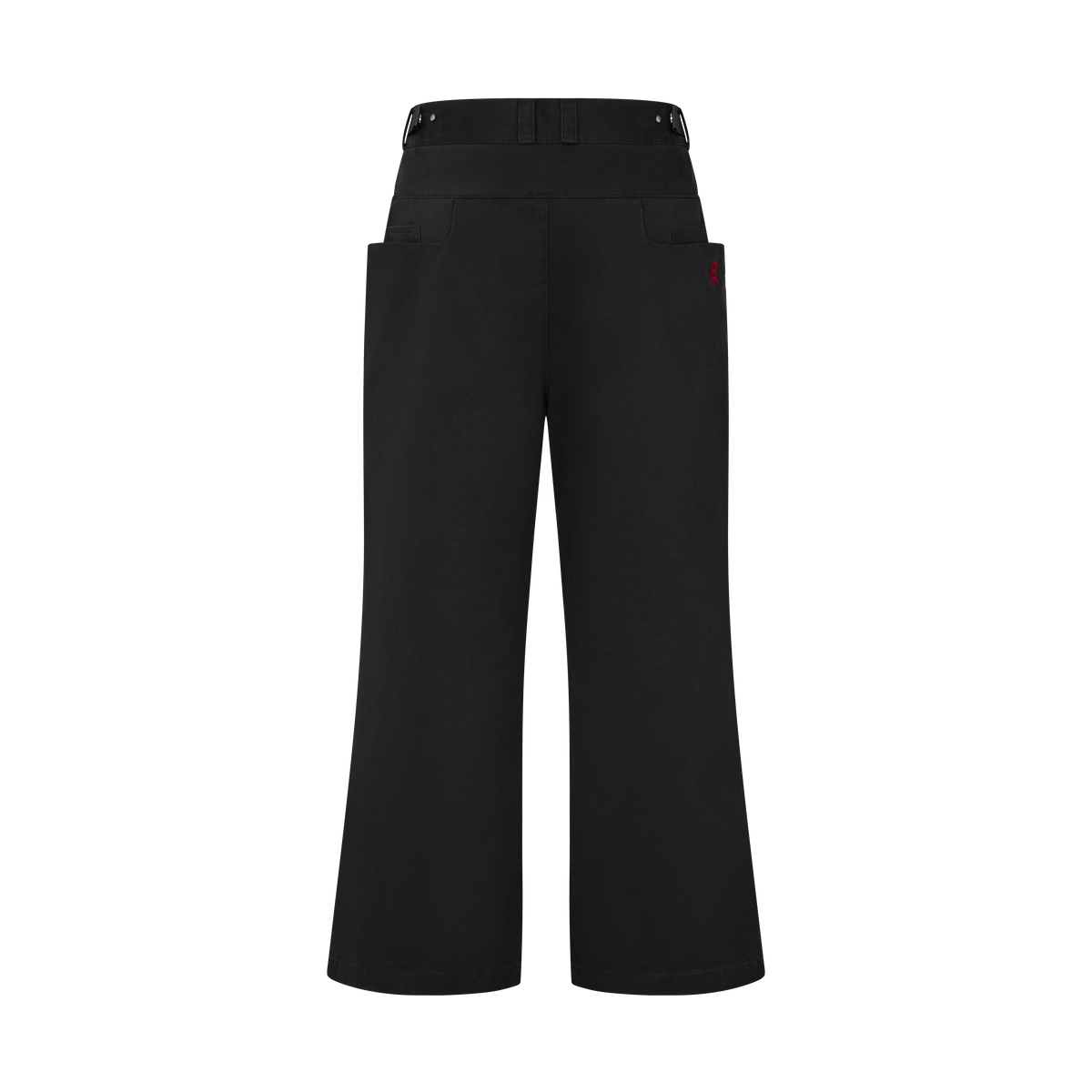 Ryg Pleated Trousers in Washed Grey, flat lay, back