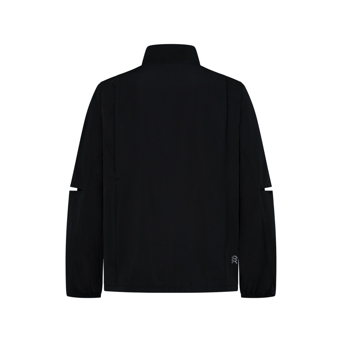 Vex Windbreaker in Black, flat lay, back
