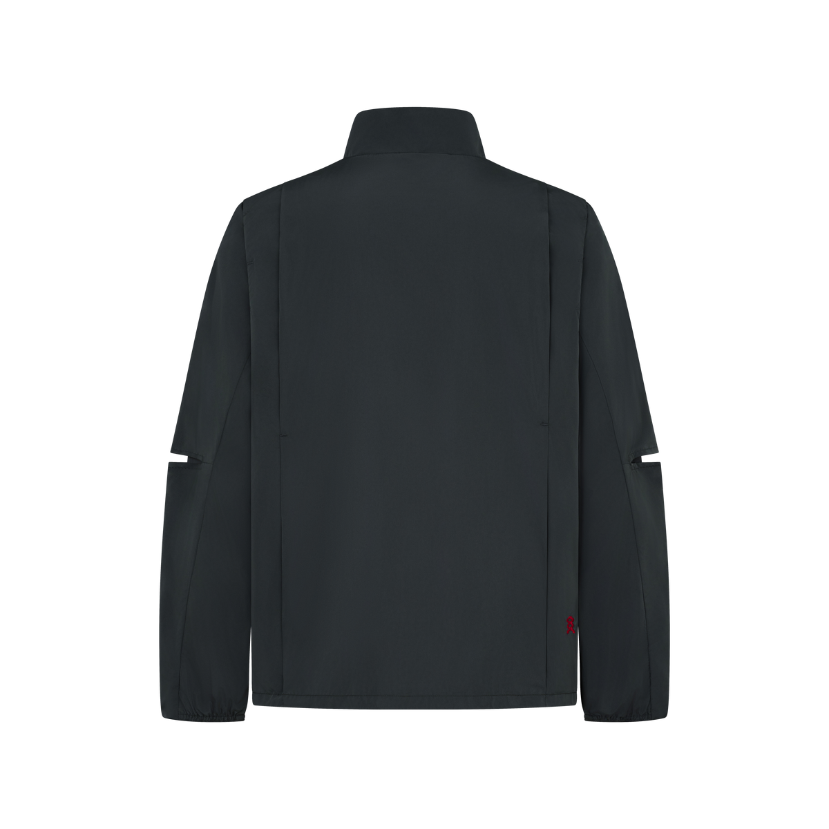 Vex Windbreaker in Grey, flat lay, back
