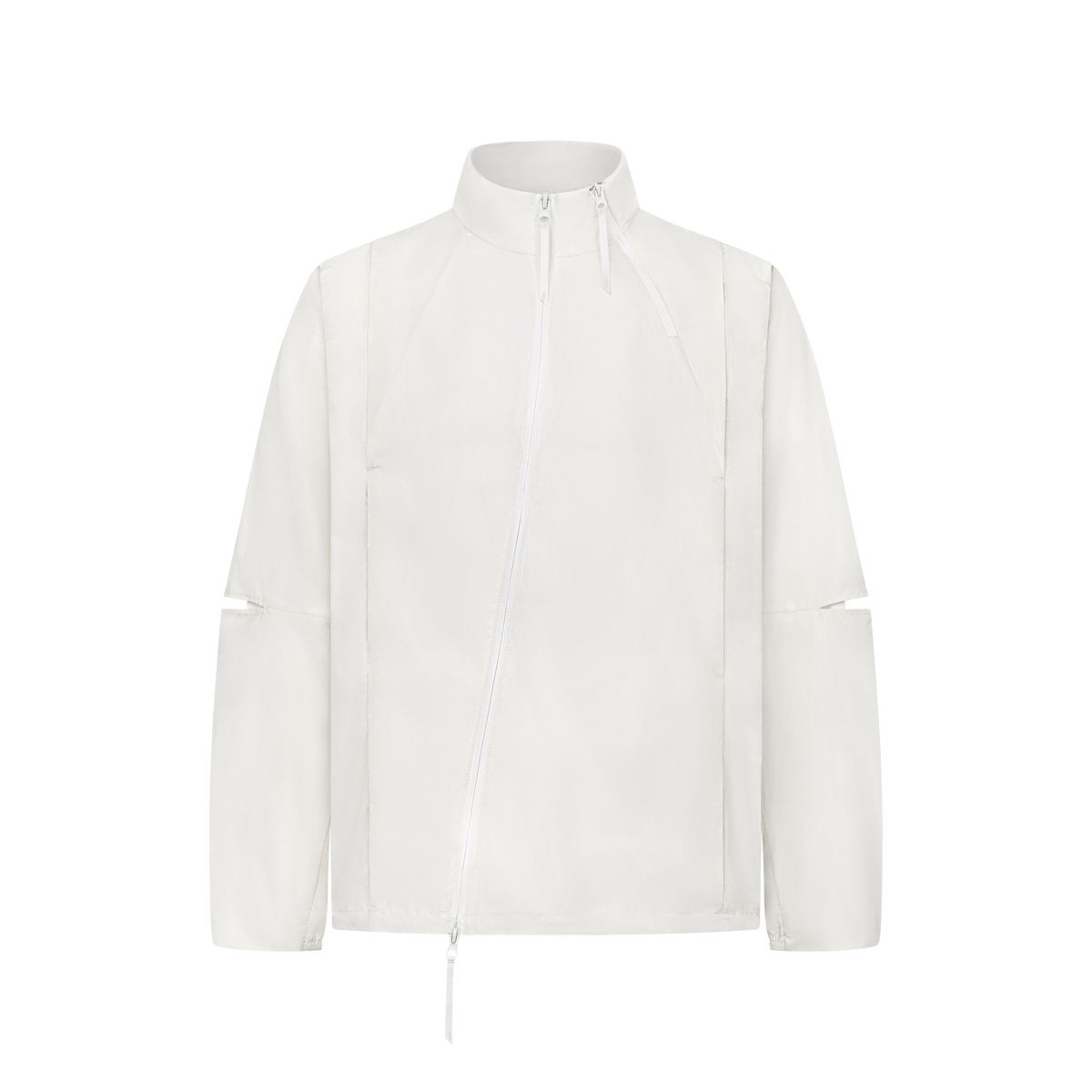 Vex Windbreaker in Ivory, flat lay, front